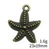 Seestern Meeres-Charms Kollektion Tier-Charms Für Strand-Thema DIY Armband Halskette Schmuckherstellung Zubehör Für