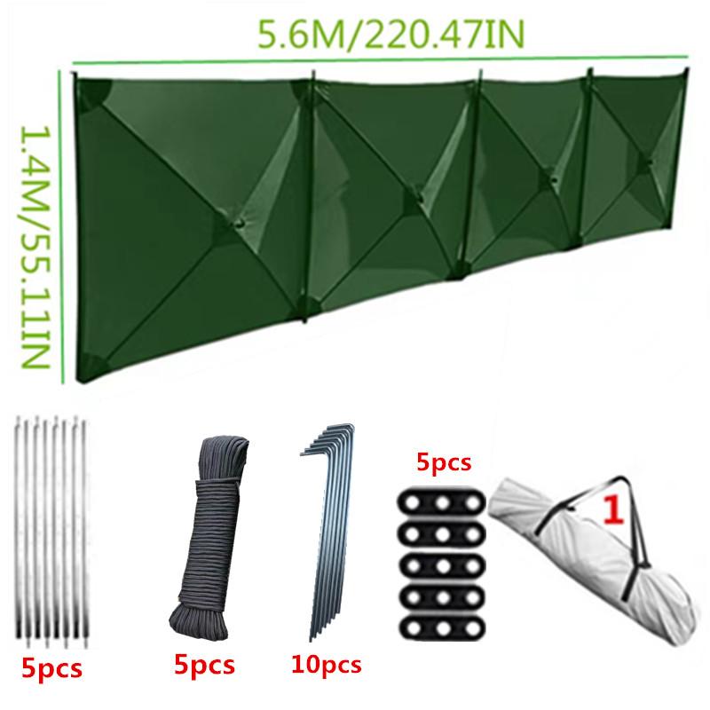 Camping Shield Windproof Tent Folding Windproof Shield Large Sunshade Camping Awning Tent Accessories Folding Windscreen Wall