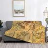 Renaissance Art Painting Blanket Medieval Vintage European Aesthetic Warm Comfortable Flannel Throw Blanket Art Women Blankets