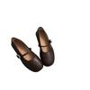 Scarpe Mary Jane da sera con vento gentile 2025 nuove francesi piccolo profumo temperamento testa rotonda bocca bassa rialzo interno