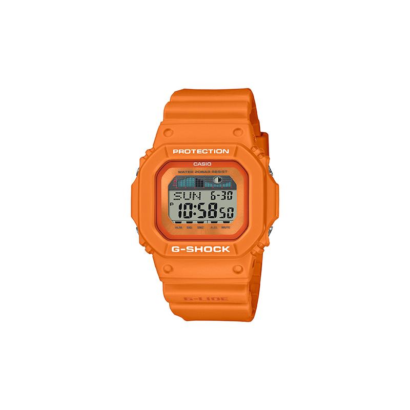 Casio G-LIDE Series Fully Automatic Calendar Tide Chart Display Quartz Movement Resin Strap Japanese and Korean Watch Men’s Watch GLX-5600RT-4JF оранжевый