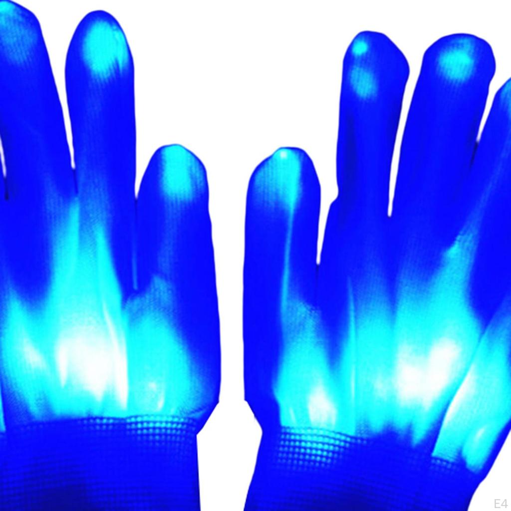 ing Neon Gloves Rave Party Supplies Colorful Glow Finger Lights for Dark Halloween