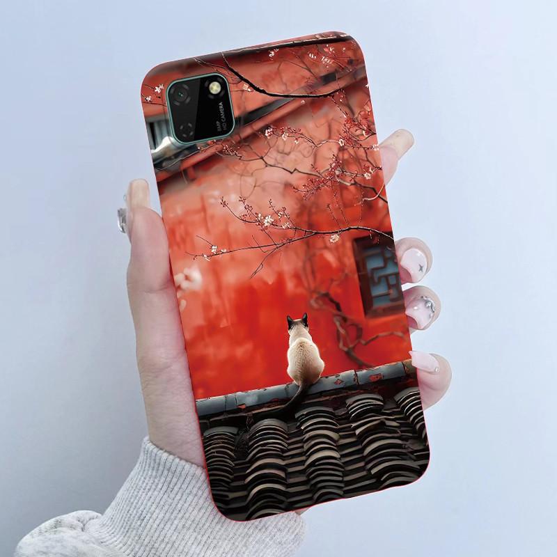 For Huawei Y5p Phone Case DRA-LX9 Butterfly Flower Girl Design Soft Silicone TPU Back Housing for Honor 9S HuaweiY5p Y 5p Covers