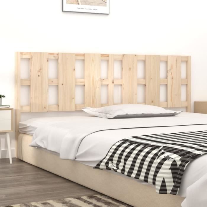 VidaXL Tête de lit 205,5x4x100 cm Bois massif de pin 818010