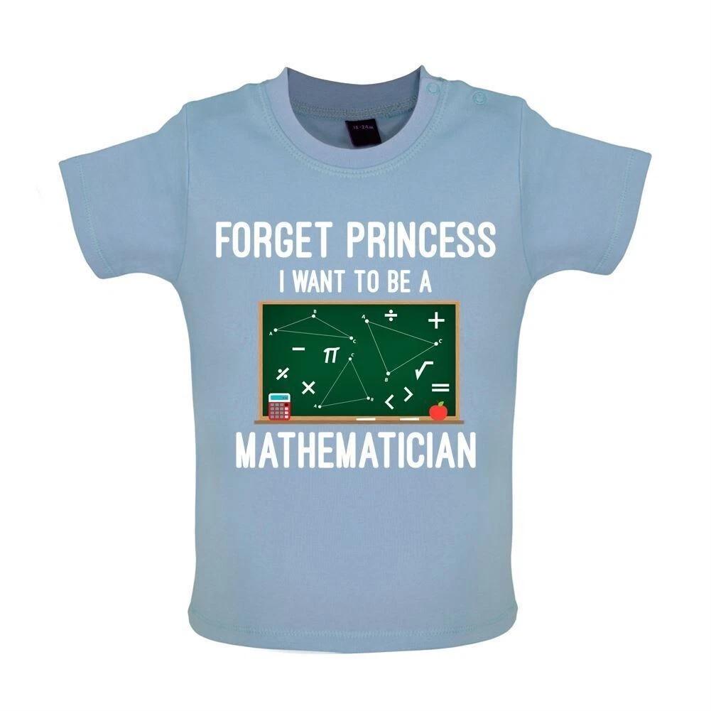 Forget Princess Maths - Kids T-Shirt Tees Top - Mathematician Funny Love Gift 100
