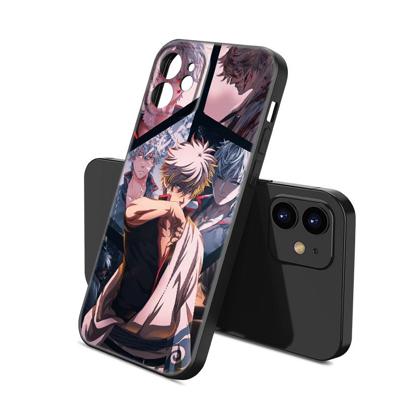 Anime Gin Tama Phone Case For Apple iPhone 12 13 Mini 11 14 15 Pro Max 7 8 Plus X XR XS SE 2020 2022 Black Silicone Case