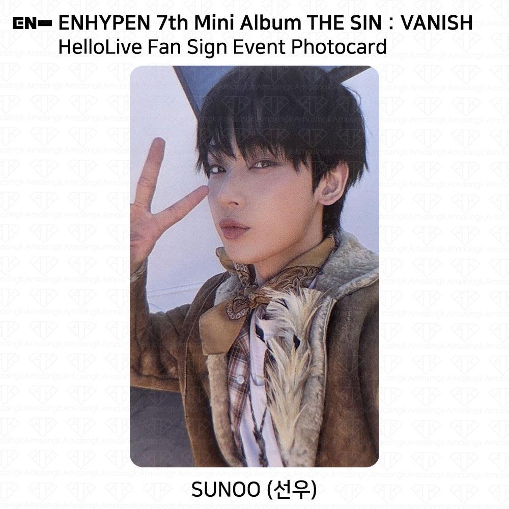 ENHYPEN 7th Mini Album The Sin : Vanish HelloLive VC Event Photocard