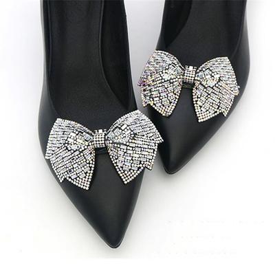 1 Stück Kristall Strass Schleife Schuhclips Hochzeit Brautschuh Schnallen DIY Manuelle Perle High Heels Blume Dekorationen Zubehör