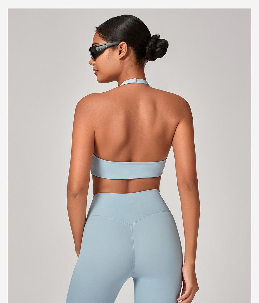 Cross-Border Sports Breathable Yoga Bra - Hanging Neck, Beautiful Back, Outdoor Running & Fitness Top