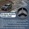 For AMG Benz Black Border And Silver Border 3D Mirror Front Grille Emblem Logo For Mercedes Benz GLC X253 GLE W166 C292 GLS X166