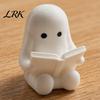 Mobile Phone Ghost Statue 3D Printed Halloween Figurine, Cute Spooky Resin Statue, Funny Desktop Tray PLA Ornament Decor, Tabletop Centerpiece