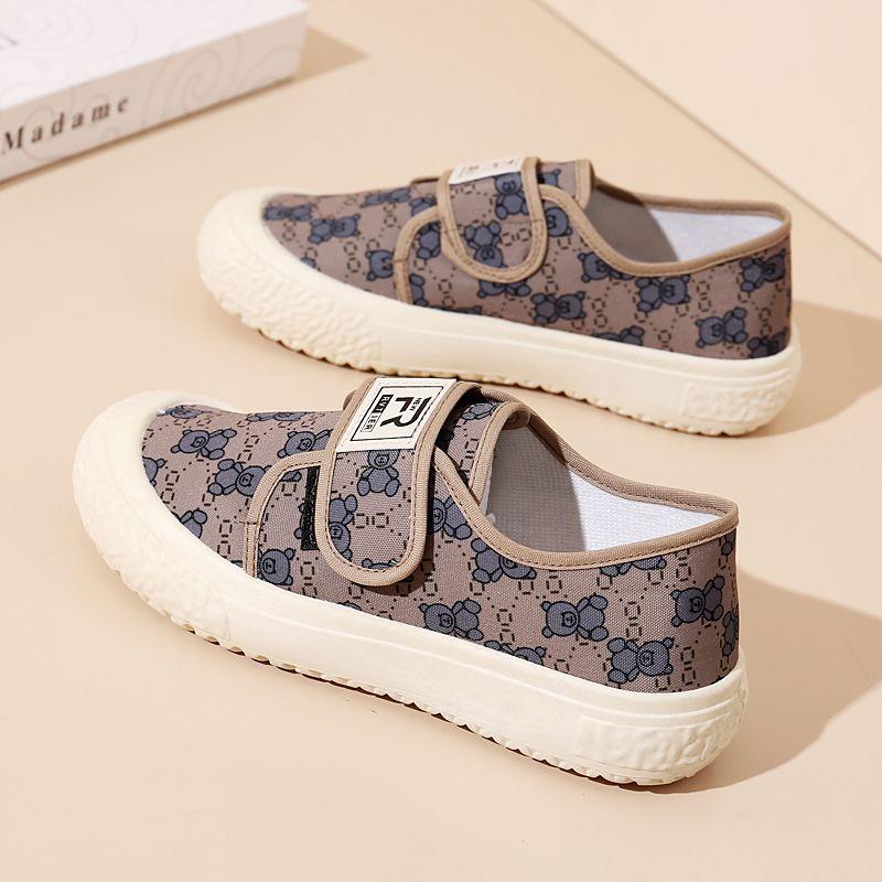 Cloth Shoes Summer New Style Women's Flat Bottomed Canvas Casual And Comfortable High Heeled Soft Soled Simple And Relaxed Ethnic Style Shoes