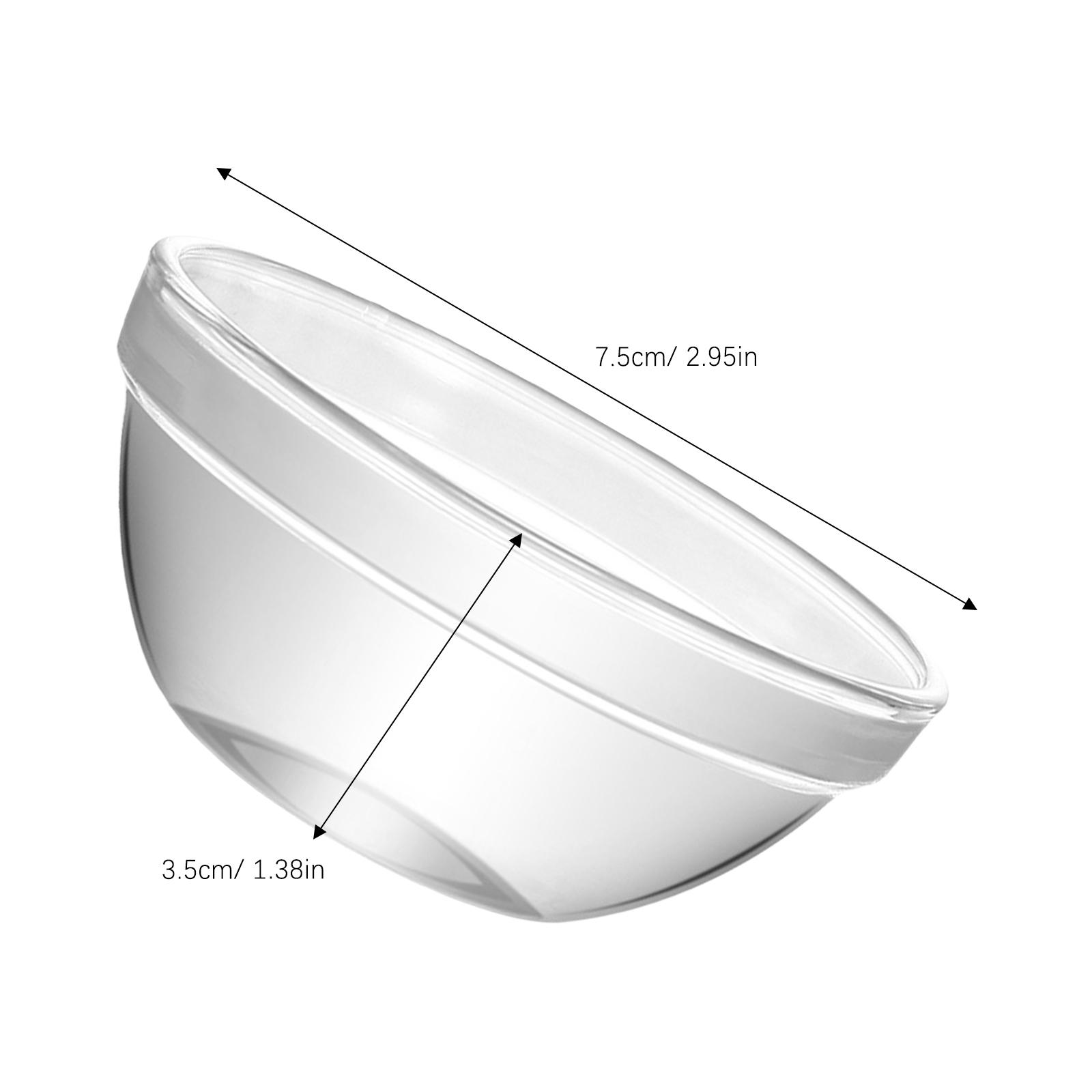 

6Pcs Stacked Glass Bowls Clear Bright Multifunctional Heat Cold Resistant for Rice Noodles Dessert Candy Serving