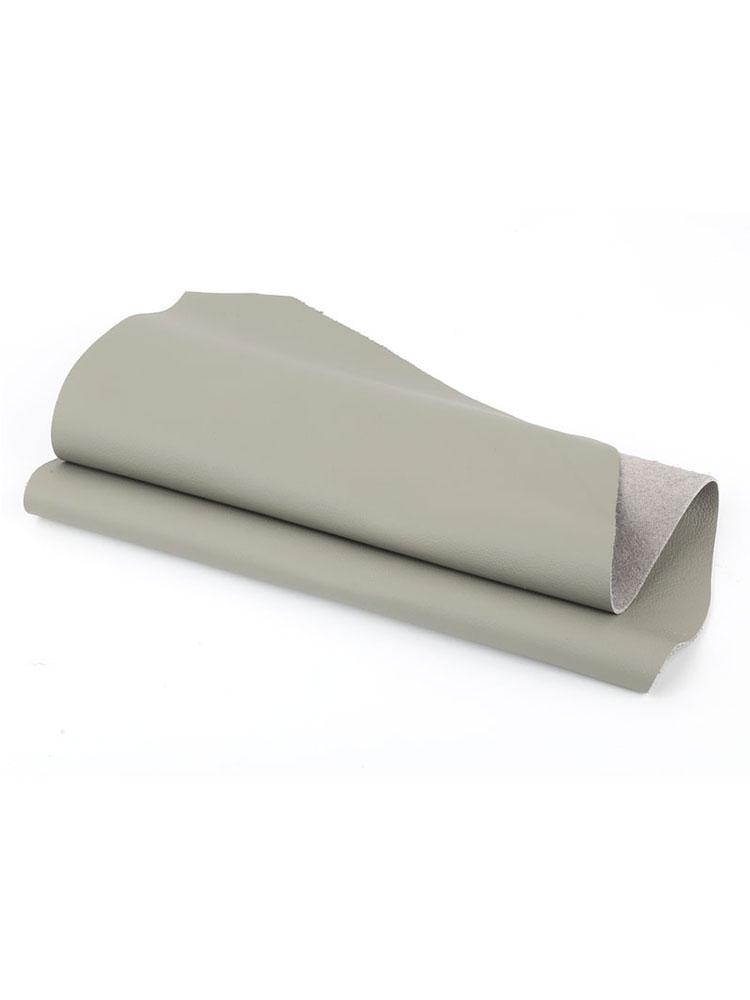 Light Gray Pebbled Cowhide Leather Upholstery for Sofa, Seat, Headboard, and Car Seat Cover