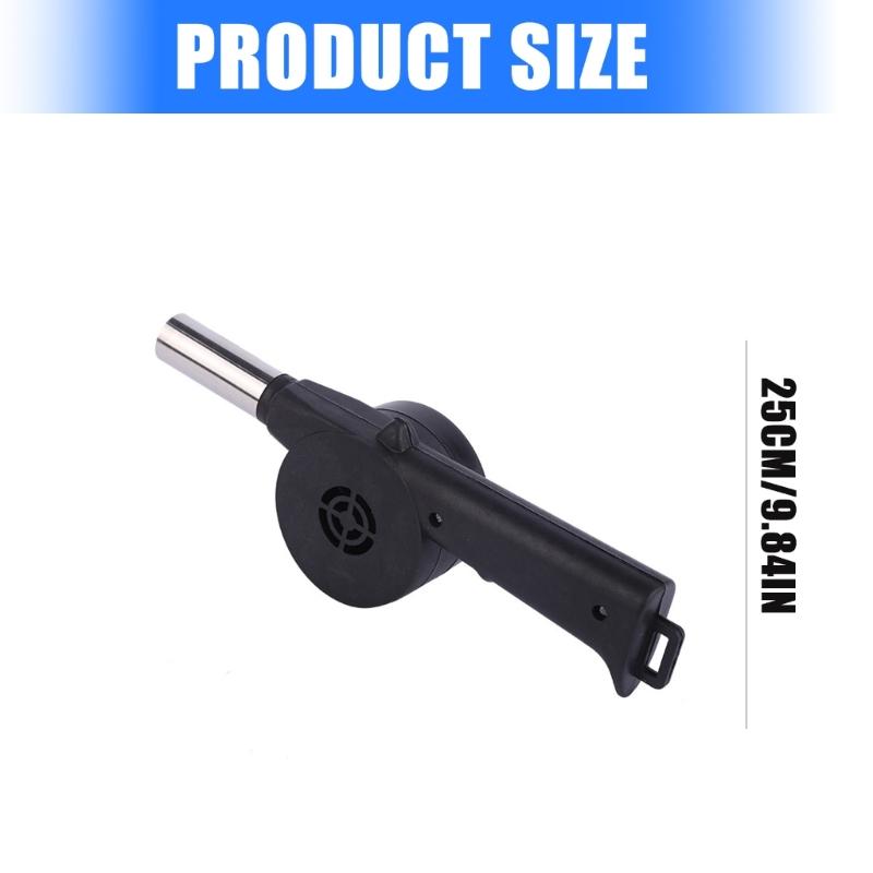 Handbetriebener Bläser Kompakte Campingkocher-Gebläse mit abnehmbarem Griff für Picknicks Rucksackreisen