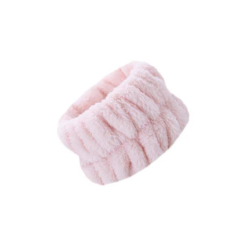 Korean Version Solid Color Light Version Thickened Face Wash Hair Band Self-adhesive DIY