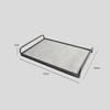 Metal Decorative Tray Leather Storage Tray Modern Minimalist Living Room Coffee Table Desk Organizer Home Decoration Storage