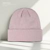 Solid Color Simple Knitted Hat for Women Autumn and Winter Warm Woolen Hat New Pullover Hat  Versatile Cold Hat for Men