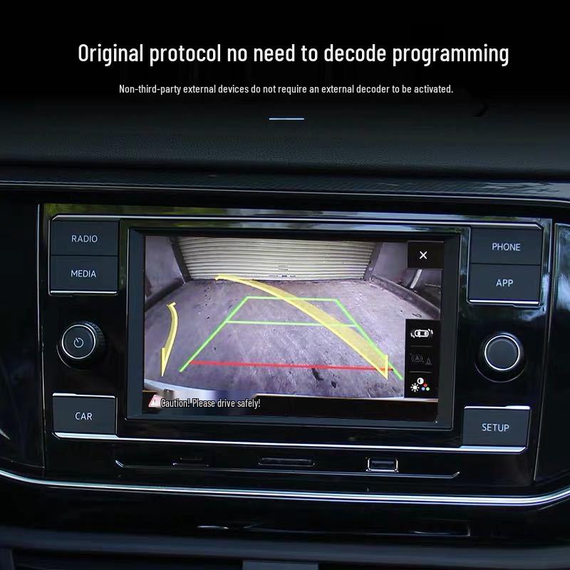 Universal Flip-Up Trajectory Reversing Camera for VW Models: Tange, Magotan, Lamando, Golf 7, Golf 8, Beetle.