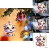 Colorful Cartoon Acrylic Dragon Car Interior Decor Pendant For Rearview Mirror