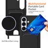 For Samsung Galaxy S26 Pro/Galaxy S26 Case Liquid Silicone Card Holder Back Phone Cover with Lanyard