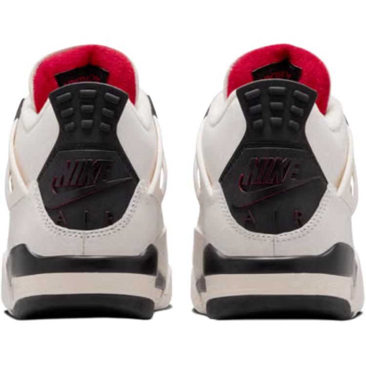 Jordan Air Jordan 4 Niedrige Kinder Basketballschuhe Weiß Schwarz Unisex IM4026-100
