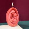 1Pc Jesus Birthday Candle  Mold 3D Aromatherapy Candle Home Decoration Silicone Mold Decoration