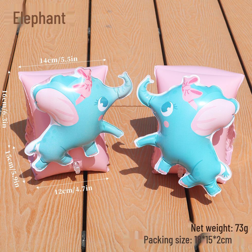 PVC Aufblasbare Schwimmflügel mit Doppel-Airbag-Auftrieb - Cartoon-Design Armbänder