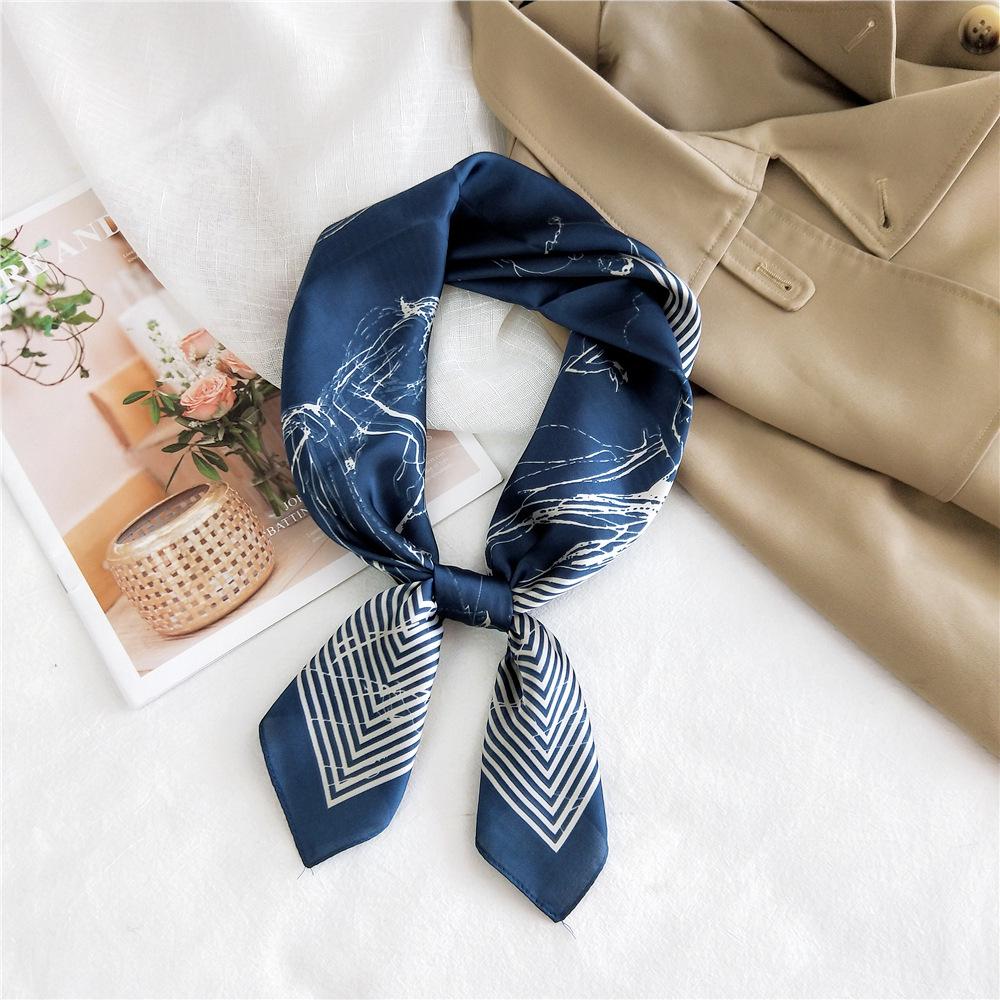 

70 Универсальный шелковый шарф: Стильный, модный аксессуар для женщин - идеальный аксессуар для шеи или волос на весну, осень, зиму. 70 cm