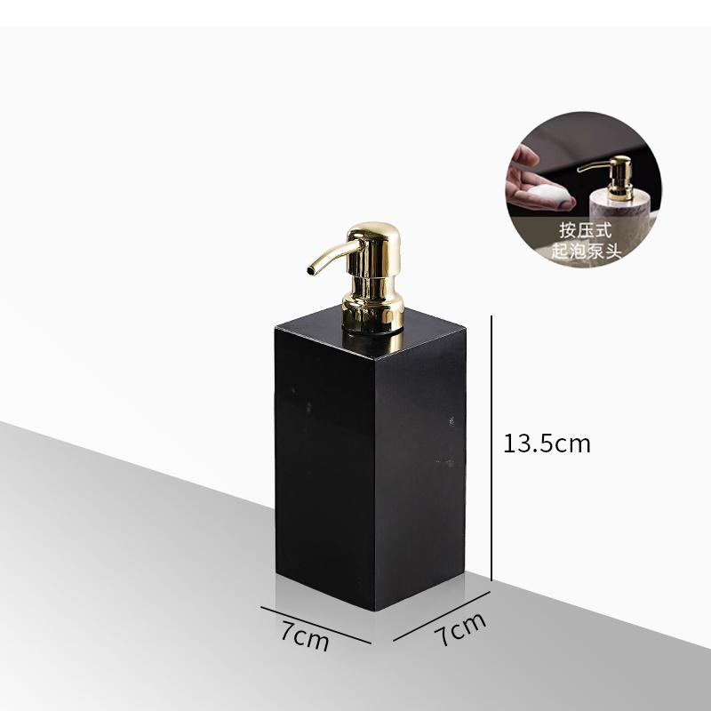Creative Square Marble Lotion Bottle Hotel Bathroom Shampoo Refill Bottle Household Shower Gel Soap Dispenser Bathroom Accessory