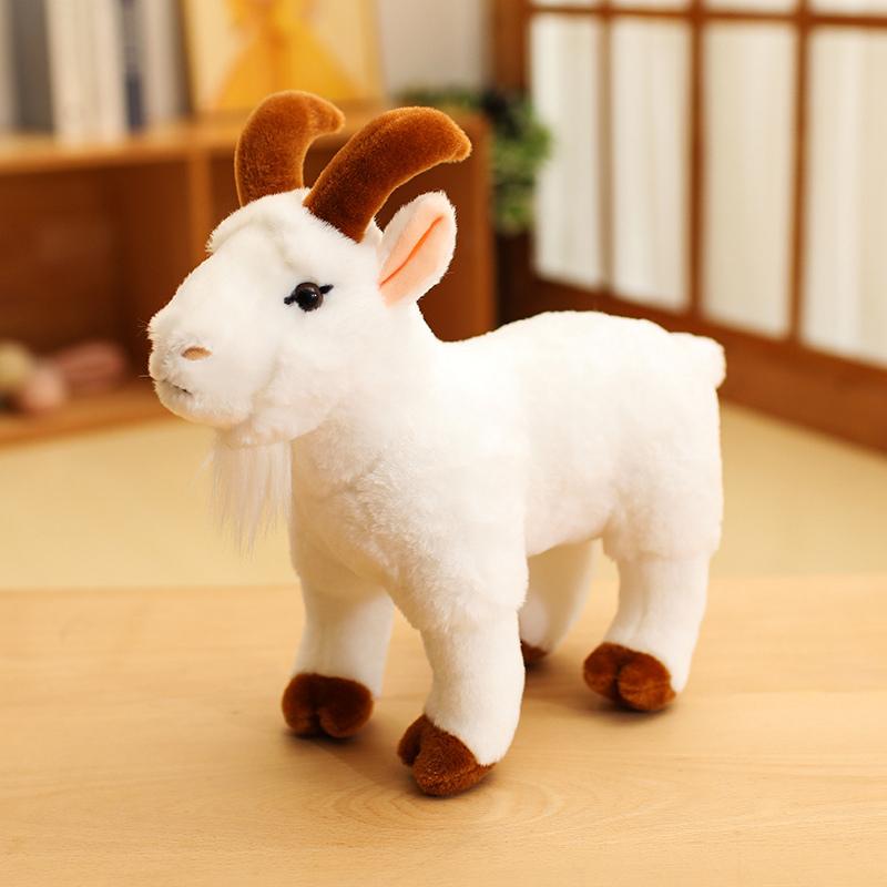 

30cm Cute Plu Toy Lifelike Little Goat Doll Performance Props Boys Girls Children Gifts Soft Stuffed Animal Toys Kids and Adult 30cm белый