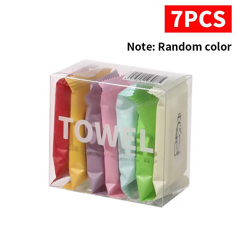 

14/7 шт. одноразовые спрессованные полотенца, утолщенные хлопковые банные полотенца, дорожные, для очищения лица, в индивидуальной упаковке, портативные для лица т