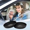 Set of 3D Round Car Coasters for Corolla Cup Mats for Car Drink Stylish Custom Interior Accessories with Silicone and Premium Metal Car and Washable