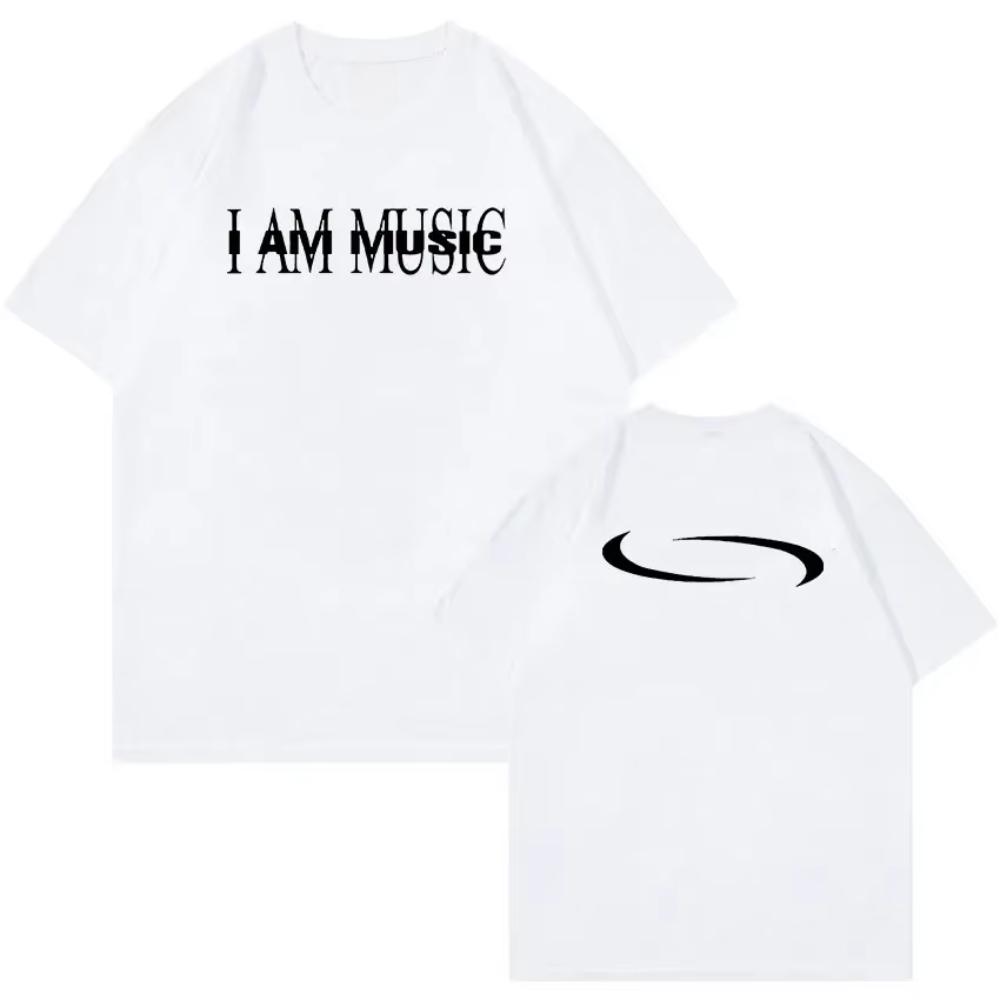 Rapper Playboi Carti I AM MUSIC Mark Print T-Shirt Herren Damen Retro Hohe Qualität Mode Oversized Baumwoll-T-Shirt Y2k Streetwear