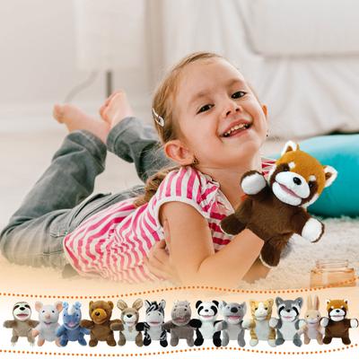 Hand Puppet Toys Parent-child Interaction Hand Puppet Doll Can Open Mouth Can Move Plush Toys