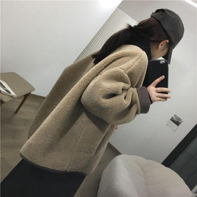 Coats for Women Jacket Autumn Winter for Women Thickened Velvet Windbreaker Women Loose Casual Coat
