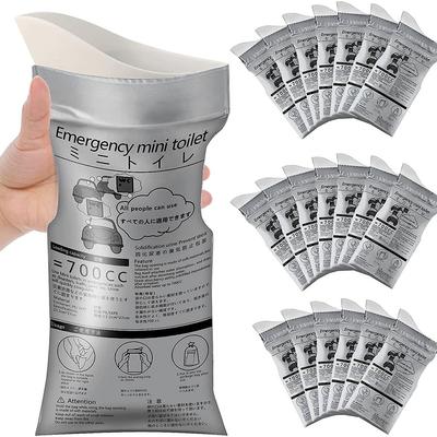 20PCS 700ML Disposable Urine Bags Pee Bags Unisex Urinal Bag Portable Toilet Bag Outdoor Emergency Urine Bags for Women/Men