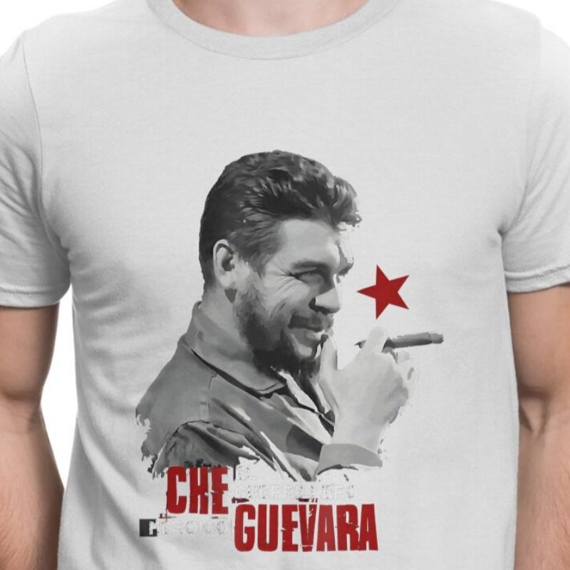 Camisetas De Sonrisa Para Hombre Ropa De Algodn Che Guevara Vintage Unisexga Corta Cuello Redondo Verano