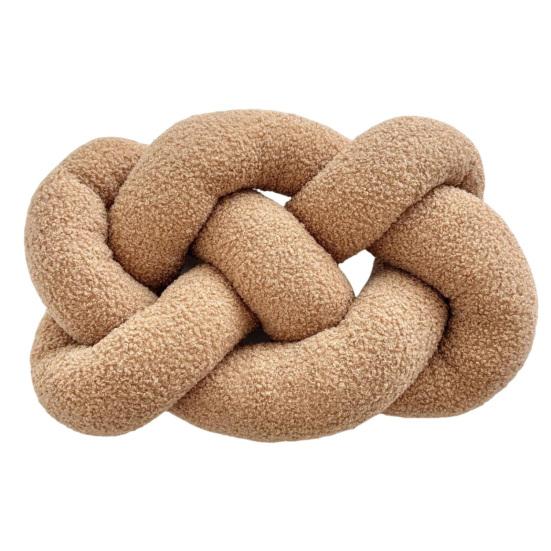 Knitted Knot Pillow Handmade Decorative Throw Pillows Soft Sofa Cushion Home Bedroom Decor Gift for Holidays Parties