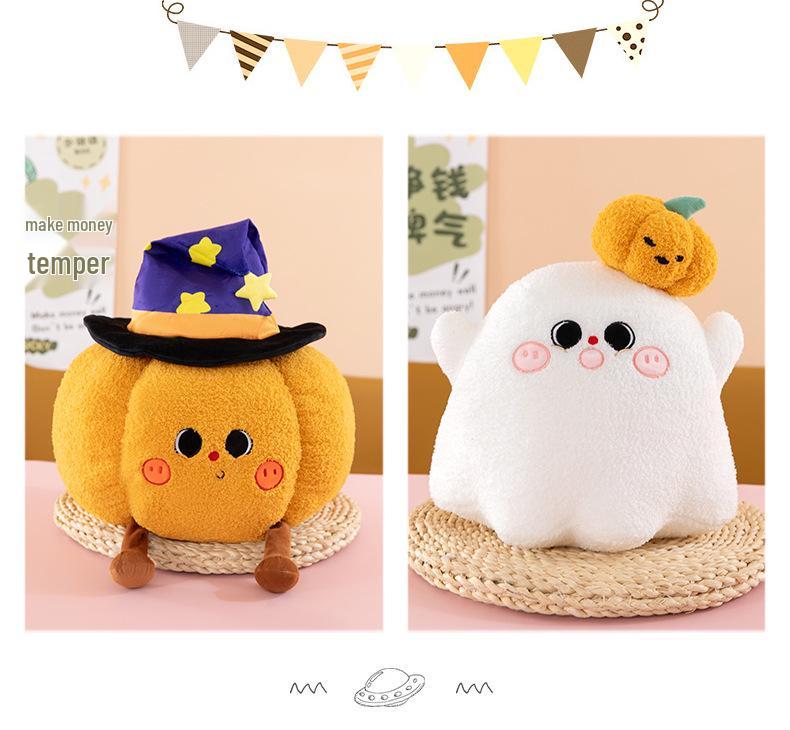 Halloween Plush Pillow: Cute Pumpkin Ghost Festival Toy Gift Cushion