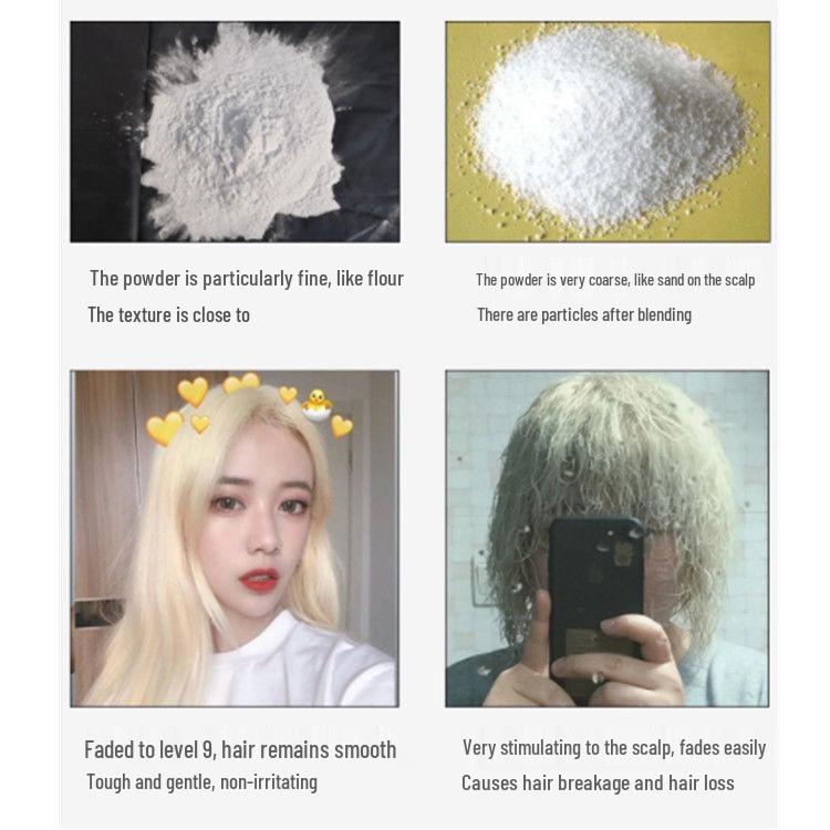 Trendy sada růžových barev na vlasy: Obsahuje bělicí krém, prášek a odstraňovač barvy pro černé a světle růžové vlasy, 100 g.