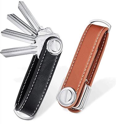 1 Pz Moda Pelle Portachiavi Organizzatore Portaoggetti Portachiavi