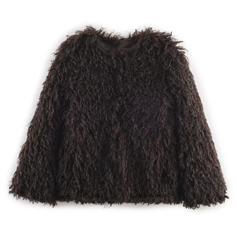 Women s Fashion Casual Faux Fur Jacket - Hot Selling in Europe Large