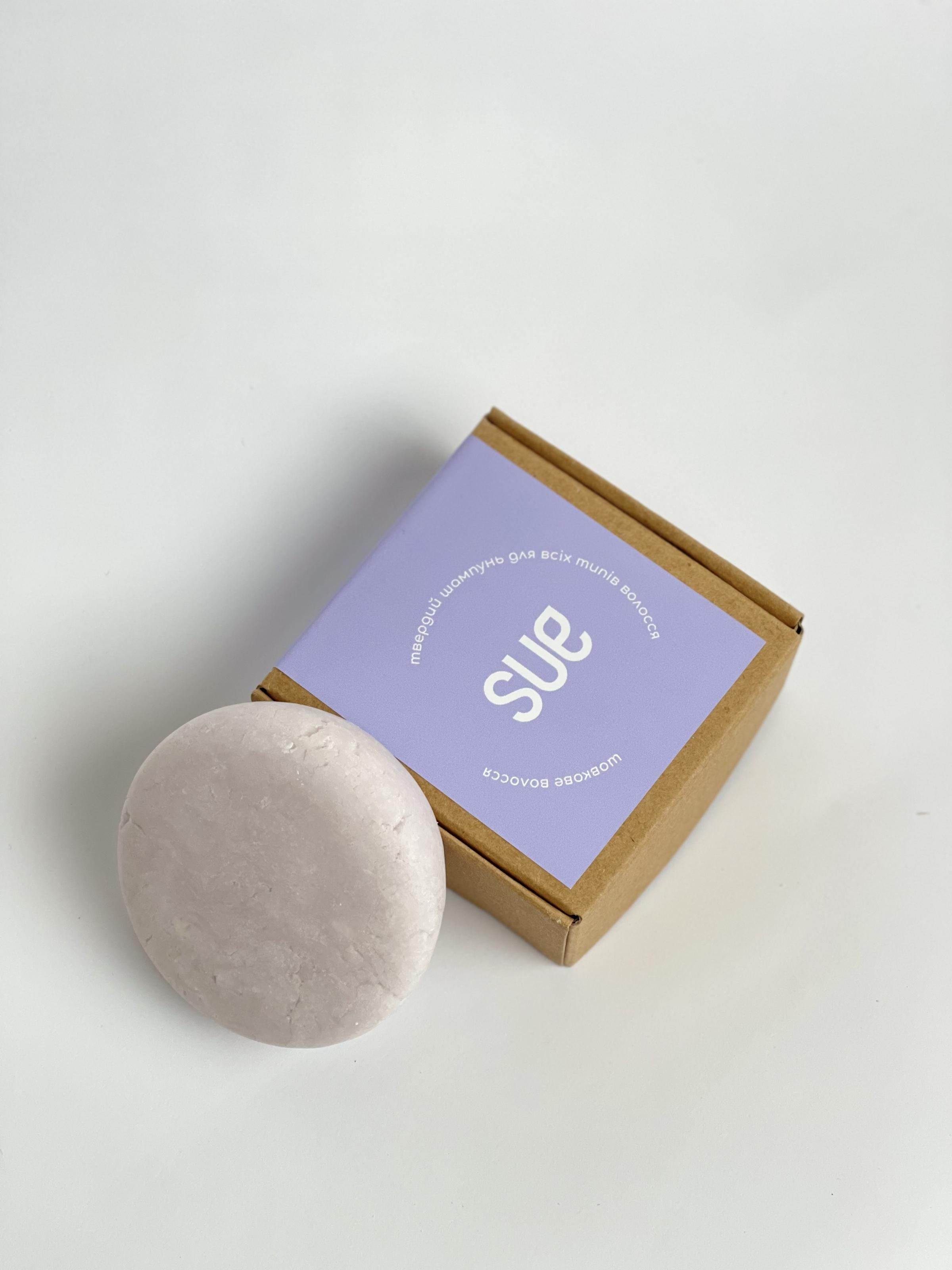 

Твердий шампунь Шовкове волосся Sue 70 г