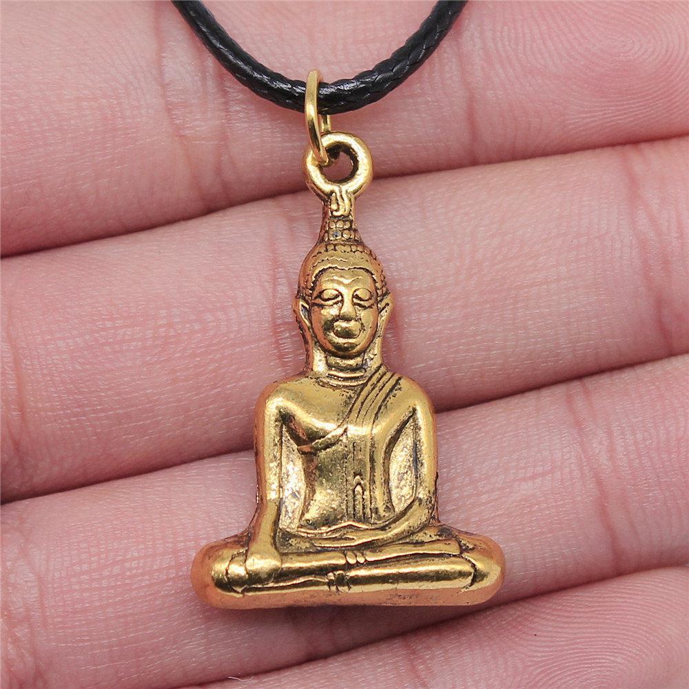 45cm Necklace Leather Chain Big Chief Pharaoh Buddhism Minimalist Jewelry Components QN015