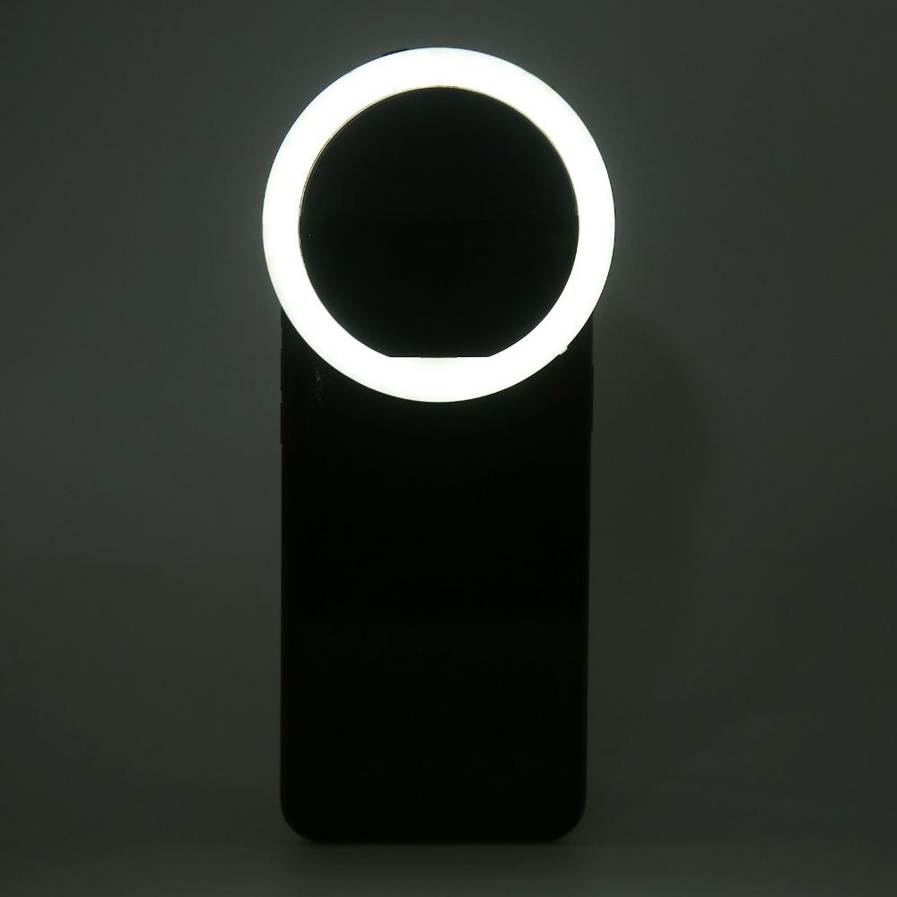 Soft Light Ring Fill Light Round Shape Phone Clip Light Live Streaming Light  Video Recording