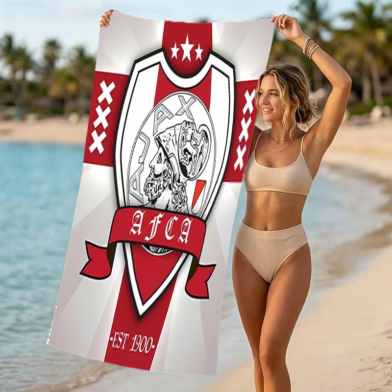 Beach Towel with AFC Ajax Pattern - soft,absorbent,machine washable Lightweight&Modern,swimming,Travel Essentials