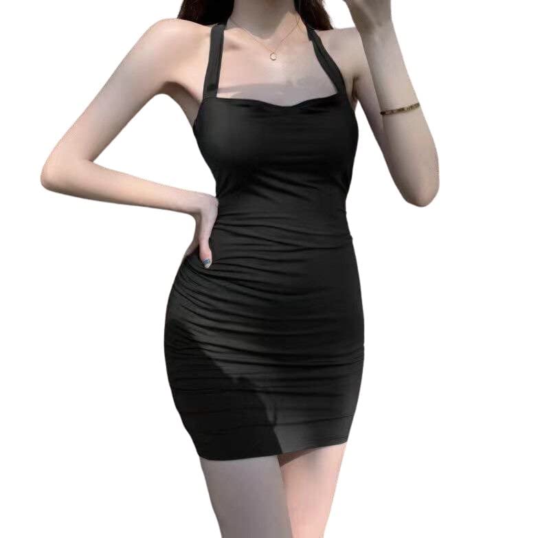 Emptio Cabaret Tight Gal Sexy Maxi Midi Short Hanging Cute and Plus Tank Mini Club Brown Women's Dress, Dress, Fit, Style, Dress, Length, Length,