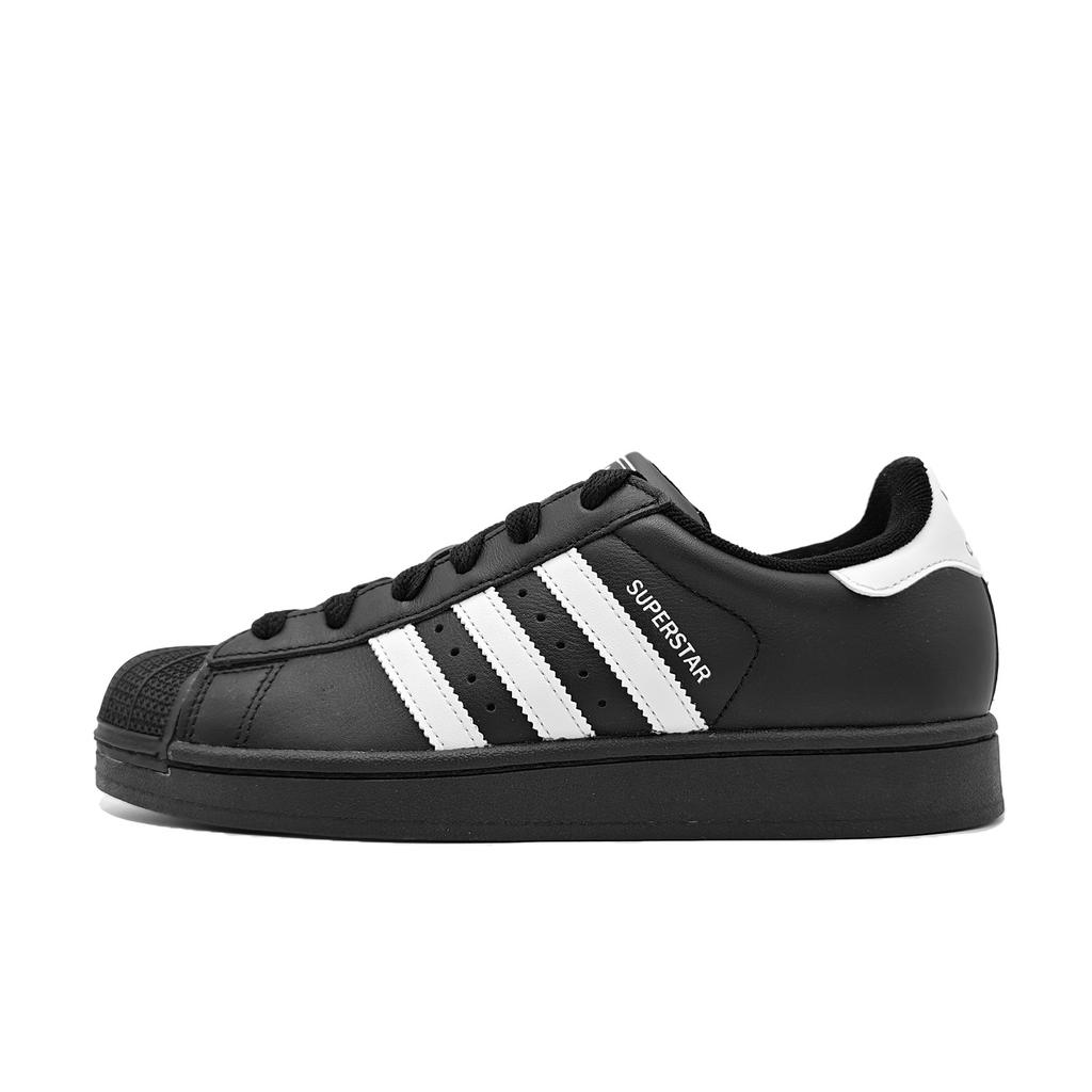 adidas Originals Superstar 2 Gelbe Warnung Dämpfung, Abriebfeste Niedrige Skateboard-Schuhe Unisex Schwarz JI0079(Team499-)