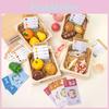 Simulation Boxed Wooden Fruit Bread Sea Food Vegetables Children Toys Set
